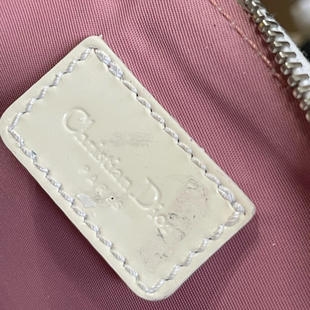 Dior Pink Oblique Logo Mini Canvas Saddle Bag - Picture 16 of 17